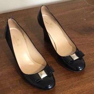Kate Spade black patent shoes